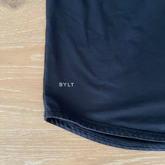 BYLT Basics Blue Short Sleeve Tee Athletic Style - Picture 3 of 4